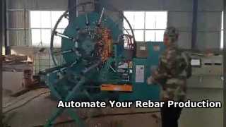 Automated CNC Rebar Cage Rolling Welding Machine